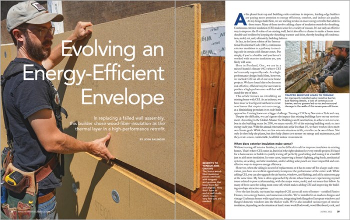 Evolving an Energy-Efficient Envelope - Fine Homebuilding