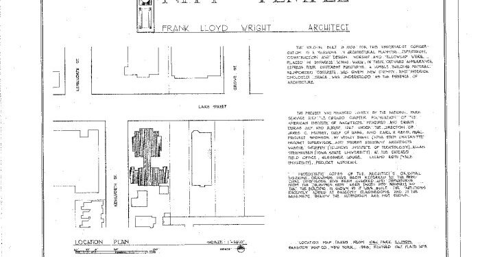 Unity Temple Plan